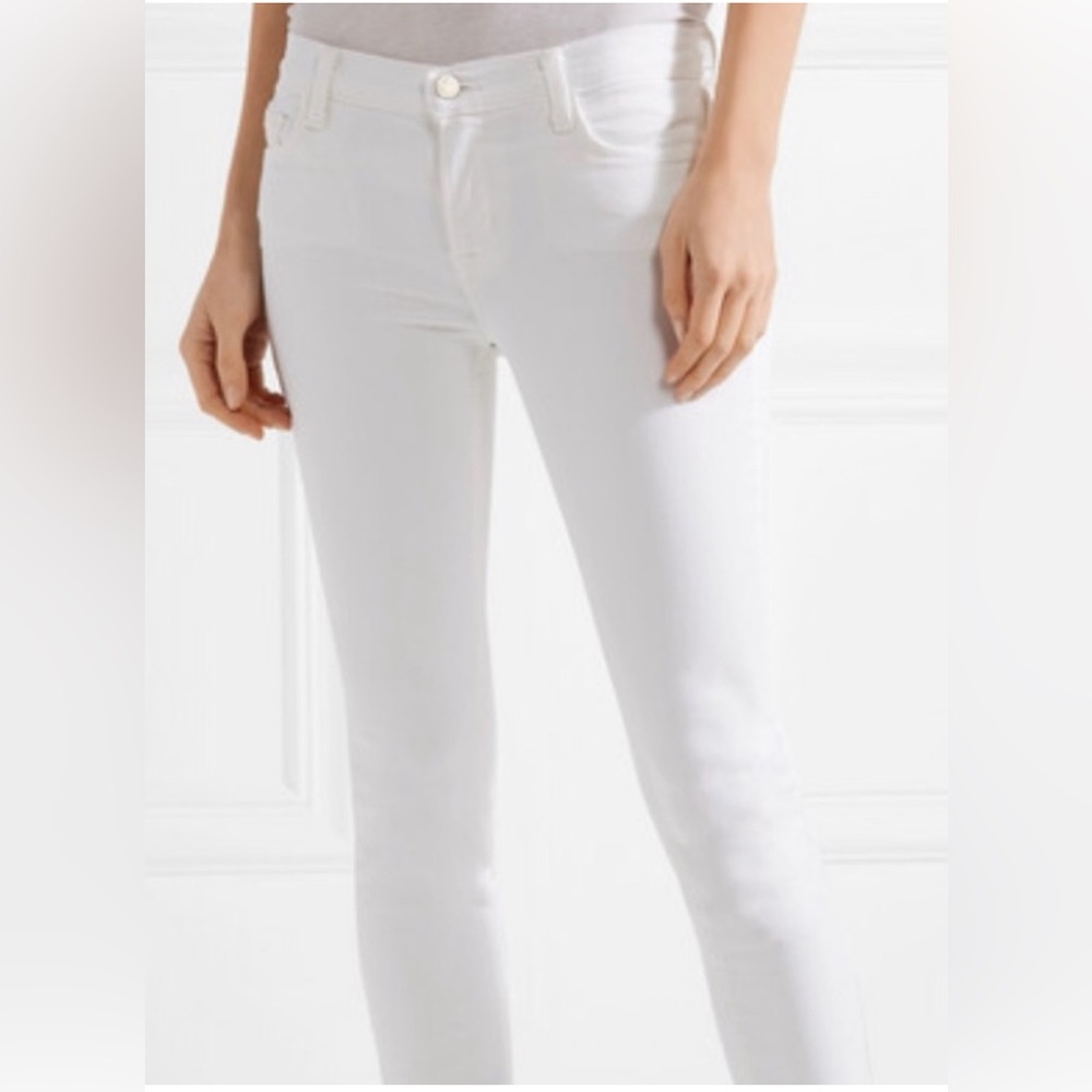 NWT J Brand Hipster Low Rise White Jeans sz 23